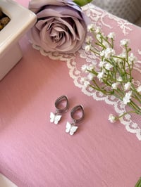 Image 4 of White Butterflies (Silver)
