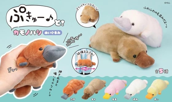 Image of Platypus Plush by YELL Japan ぷきゅー カモノハシ