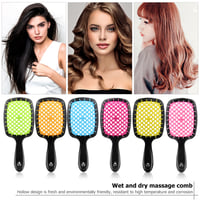 Tangled Hair Comb Detangling Hair Brush Massage Combs Hollow Out Wet Curly Hair Brushes Barber Comb 