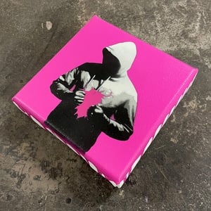 Image of "Inner Void" Unique 1/1 Mini Canvas (pink rock)