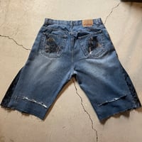 Image 2 of TNG Mesh Stitch Jean Shorts
