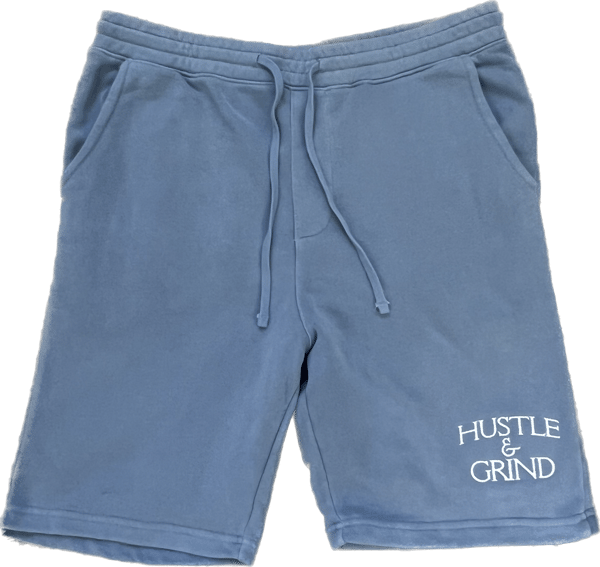 Image of Hustle & Grind Embroidered Sweat Shorts.
