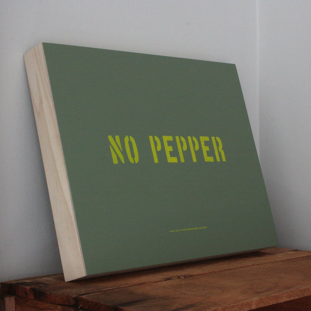 Image of No Pepper Art Panel (Yellow)