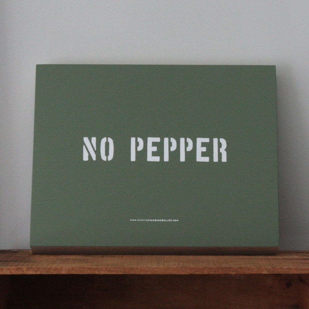 Image of No Pepper Art Panel (White)