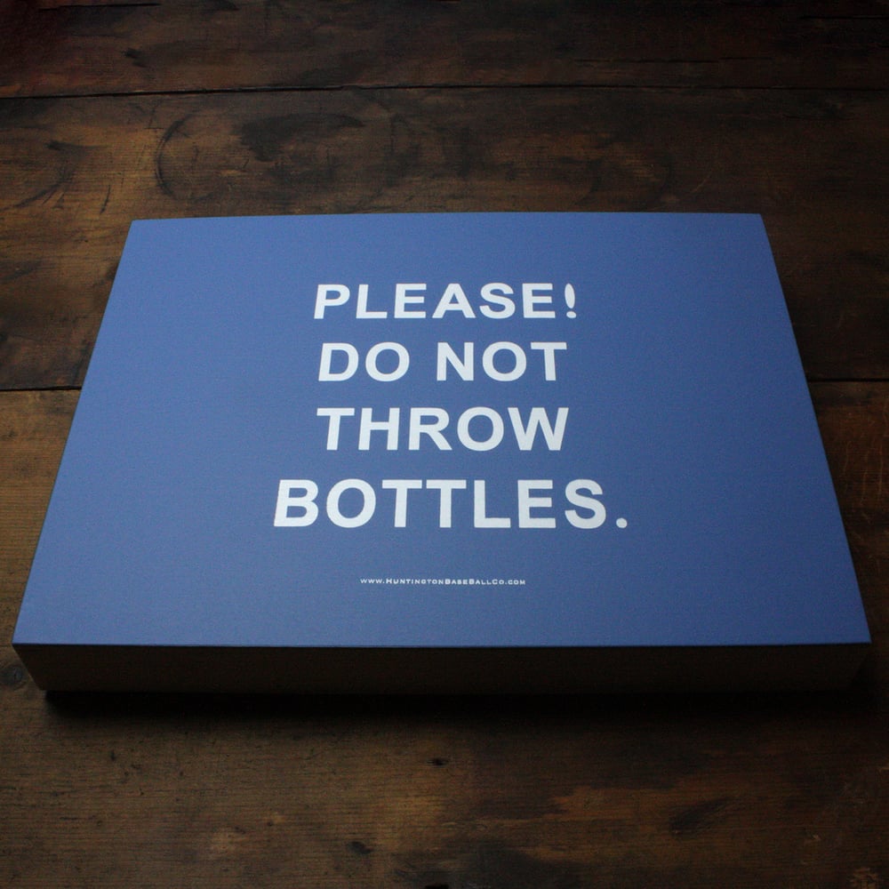 Image of Please! Do Not Throw Bottles. Art Panel