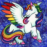 Image 1 of Rainbow Pegasus Magnet