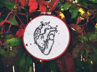 The zombie heart embroidery 