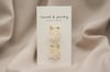 Bead Draped Earrings - Gold Color