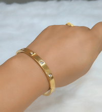 Image 2 of Laila_Freesize American Diamond Stainless Steel Bracelet with Lock