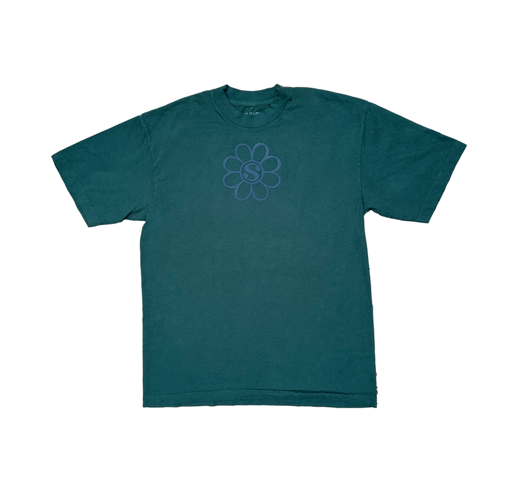 Image of SAVIOR LES FLOWER TEE - FOREST