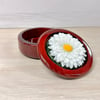 Round Daisy Wooden Box