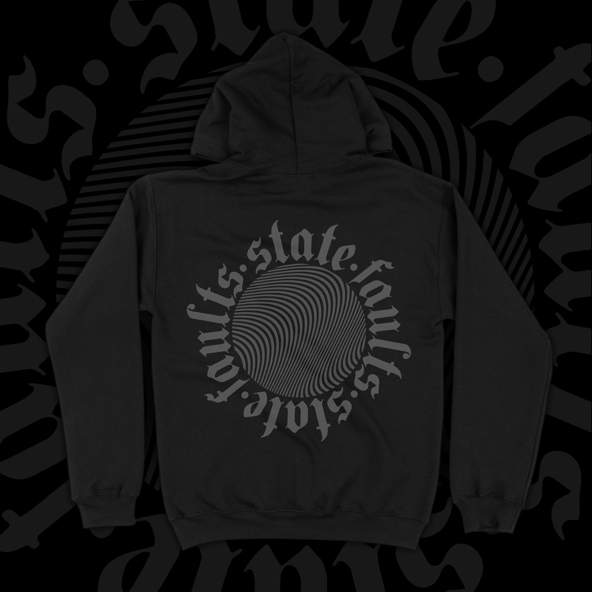 Image of "Goth Swirl" Pullover Hoodie