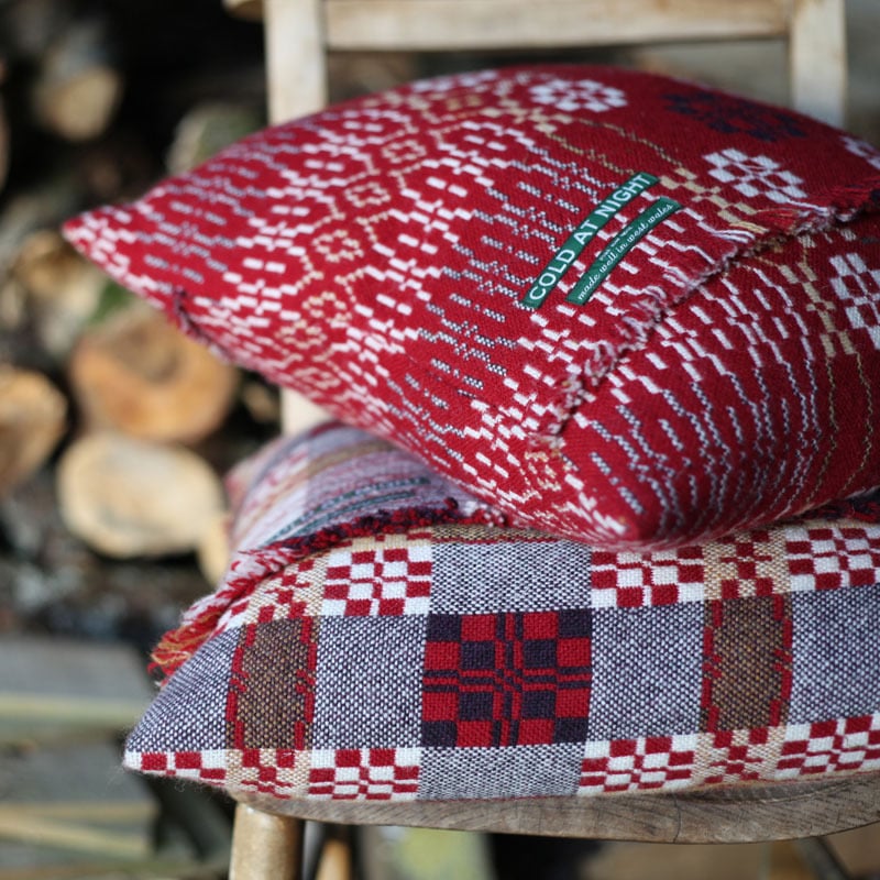 Welsh wool coldatnight blanket cushions — fforest general stores