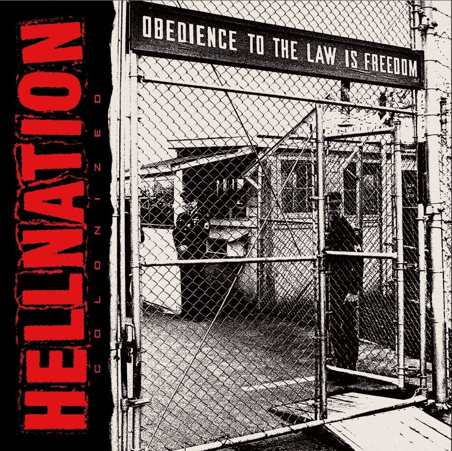 HELLNATION ' Colonized' LP reissue PRE ORDER  this is not the final Cover 