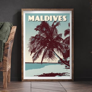 Image of Vintage poster Maldives | Fine Art Print 