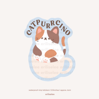 Catpurrcino Sticker