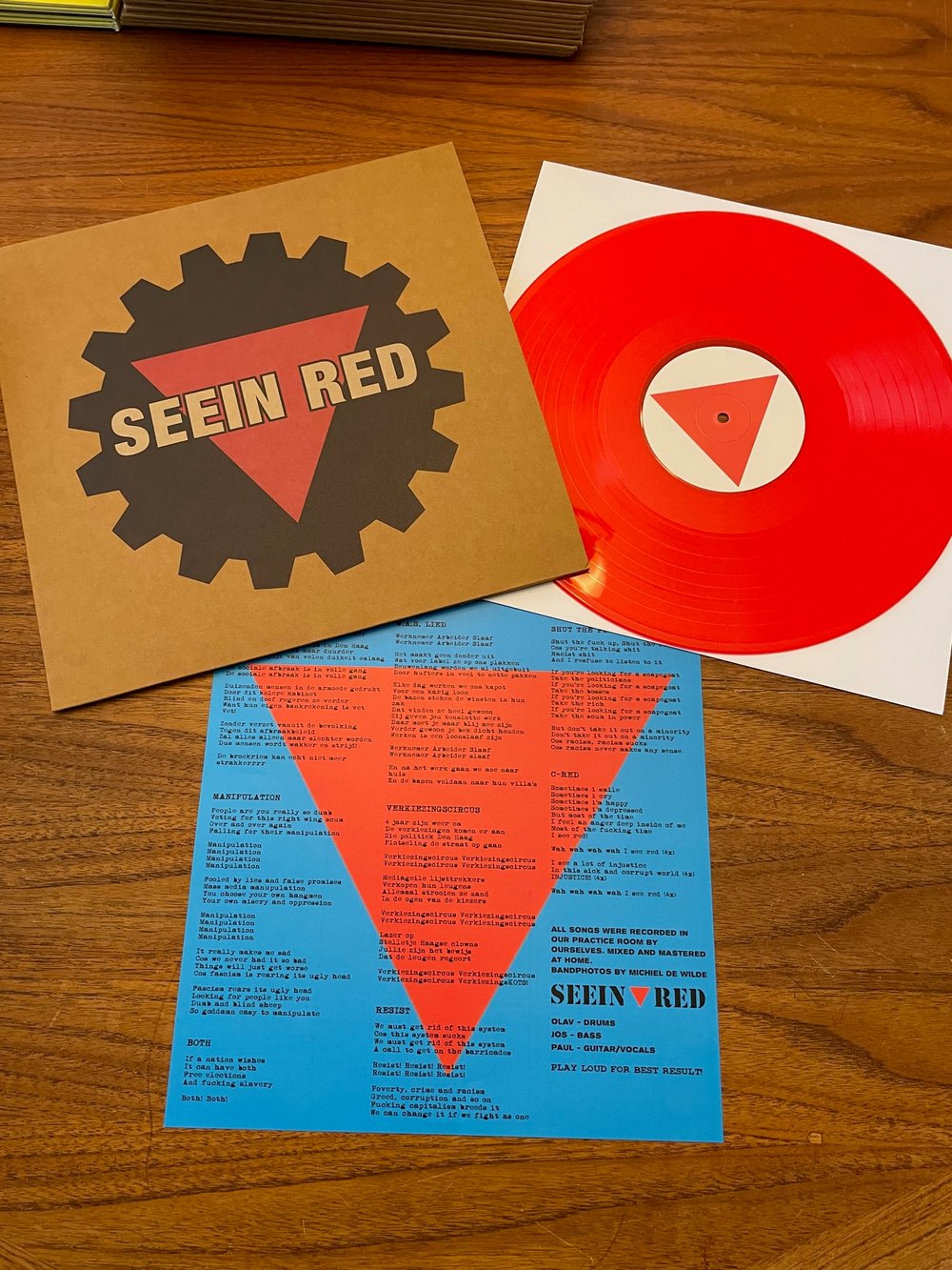 SEEIN' RED "Past, Present, (In)tense" LP