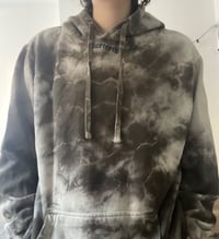 Image 1 of blueteeth hoodie - grey tie dye