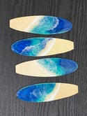 Epoxy Resin Wave Mini Surfboard Ornaments 