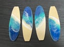 Epoxy Resin Wave Mini Surfboard Ornaments 