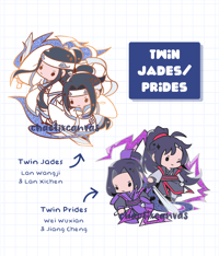 Image 2 of Twin Jades / Prides (MDZS) - Enamel Pins