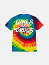 GIRLS ARE DRUGS® TIE DYE TEE - "CLASSIC RAINBOW"