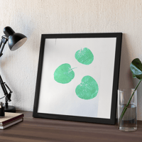 Image 1 of Eucalyptus Leaves Monoprint Print- Original