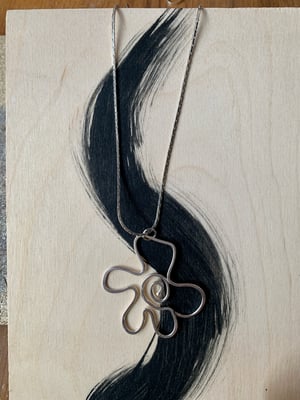 Image of ‘Flower Dance’ recycled silver necklace 