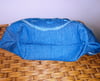 Distressed Blue Denim  Handbag with Ear Bud Case