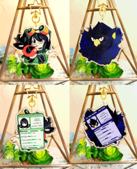 Image 3 of Class of Hero Stats Acrylic Charms 3"