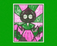 Image 4 of Flatwoods Monster/Kitsune/Unlucky Cat Risograph Prints (8.5x11)