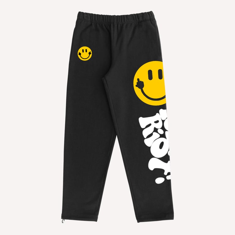 TODAYS RIOT SWEATPANTS (BLACK)