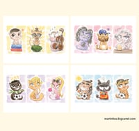 Image 1 of Ted Lasso Cats | 4-Pack 5 x 7" Prints | SDCC 2023