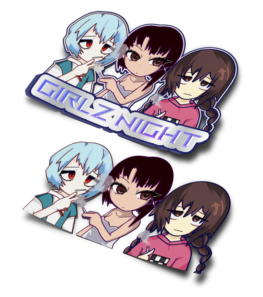 Image of Girlz night stickers (pick a version)