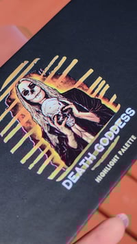 Image 5 of Death Goddess Highlighter Palette Shimmery Neon Iridescents 