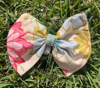 Pet Bow Ties - Yellow with Flowers 