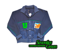 Image 4 of Fifty-fifty jacket - Original vintage blue / Seventies green