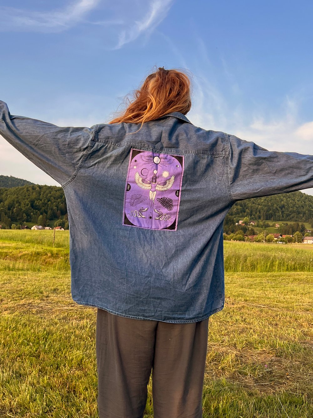 Vintage jackets with patches