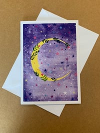 Luna Greeting Card by Alice Alderson