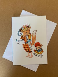 Mr Fox Greeting Card by Alice Alderson