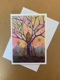 Tree house Greeting Card by Alice Alderson