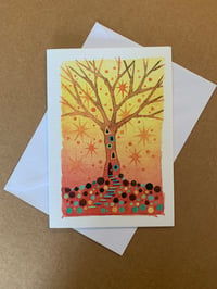 Tree Home Greeting Card by Alice Alderson