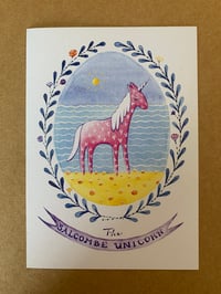 Image 1 of Salcombe Unicorn Postcard by Alice Alderson