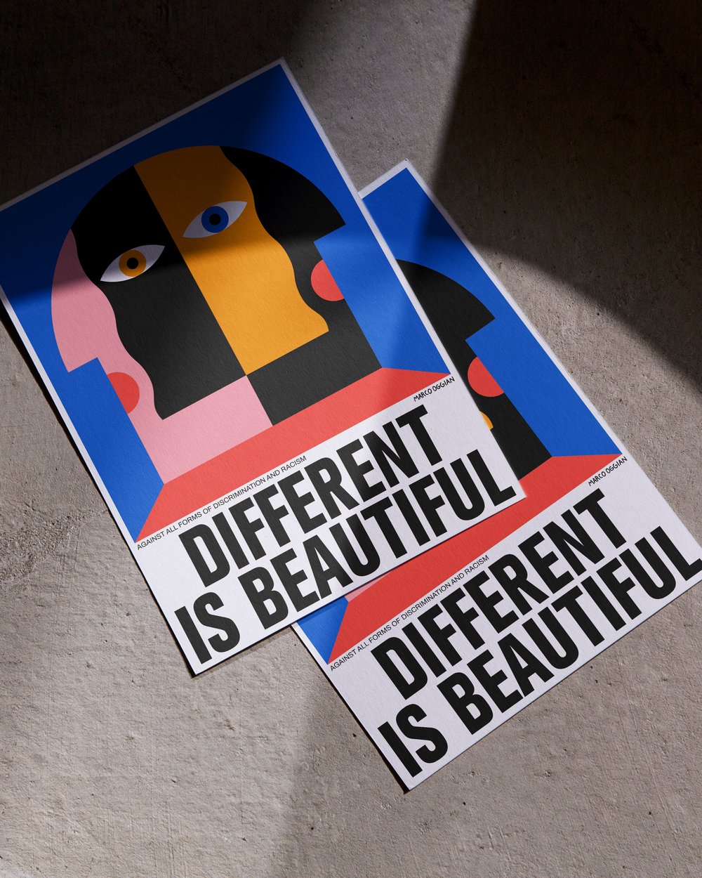 DIFFERENT IS BEAUTIFUL Poster by Marco Oggian