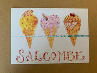 Image 1 of Salcombe Ice creams Postcard by Alice Alderson