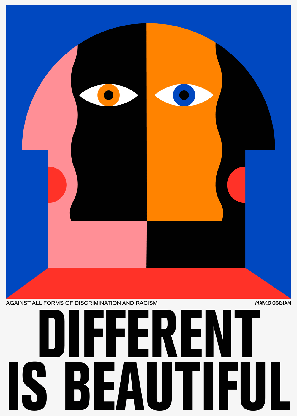 DIFFERENT IS BEAUTIFUL Poster by Marco Oggian
