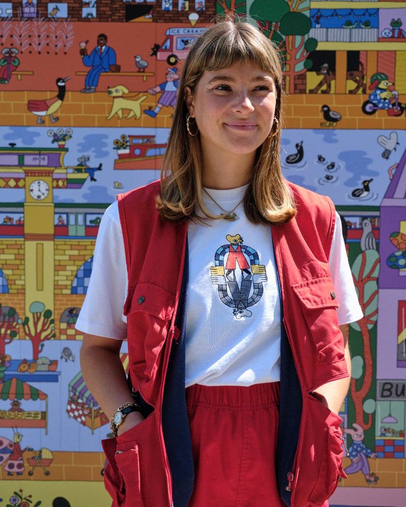 Image of Happy Sad Embroidered Tee