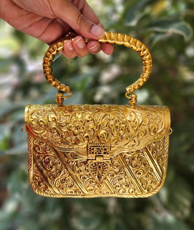 Image of MANHYIA GOLD HANDBAG