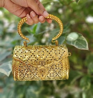 Image of MANHYIA GOLD HANDBAG