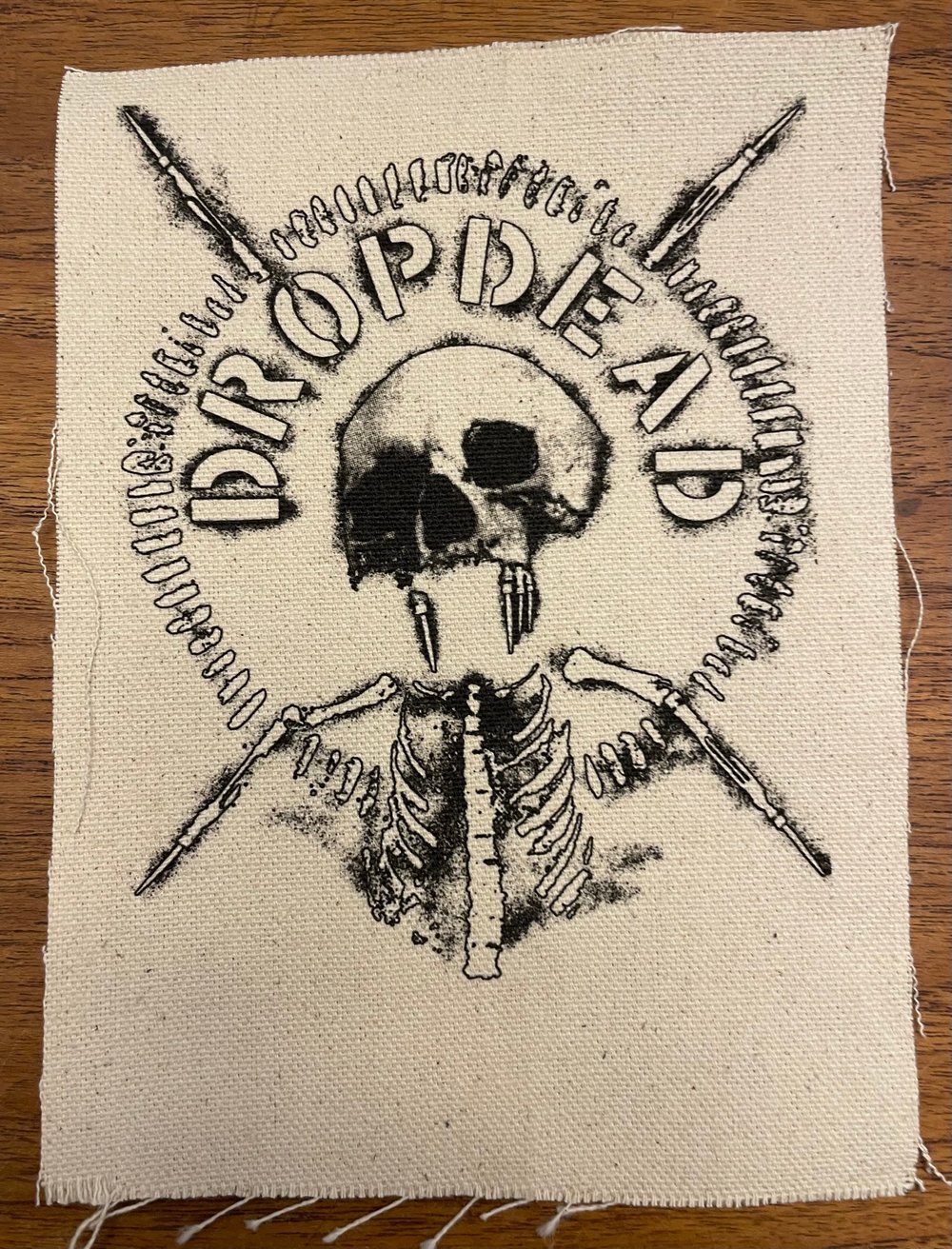 DROPDEAD Screenprinted Patch